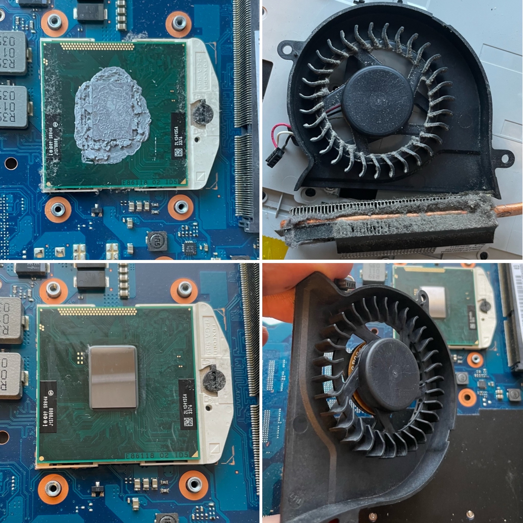 Laptop Cleaning Before & After